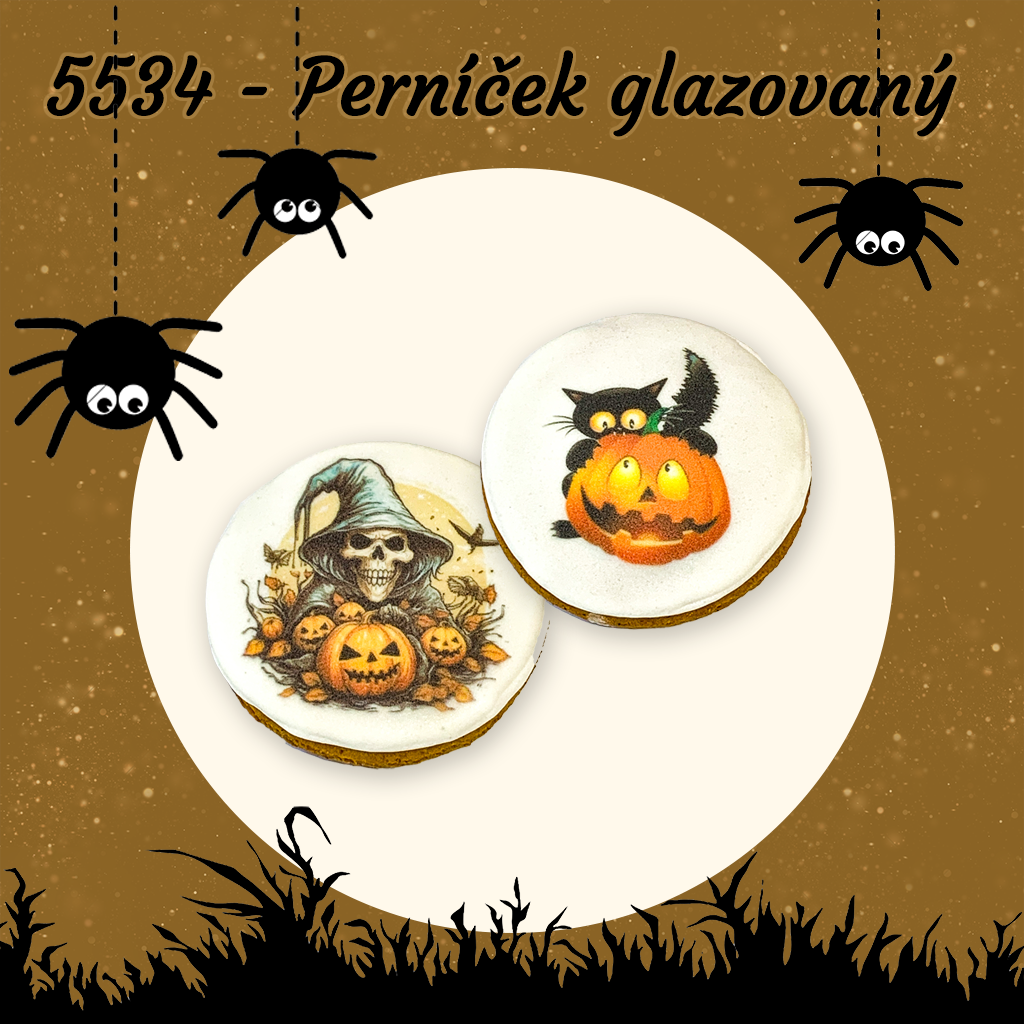 Halloween – glazovaný perníček